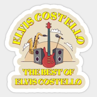 Elvis costello yellow T shirt Sticker